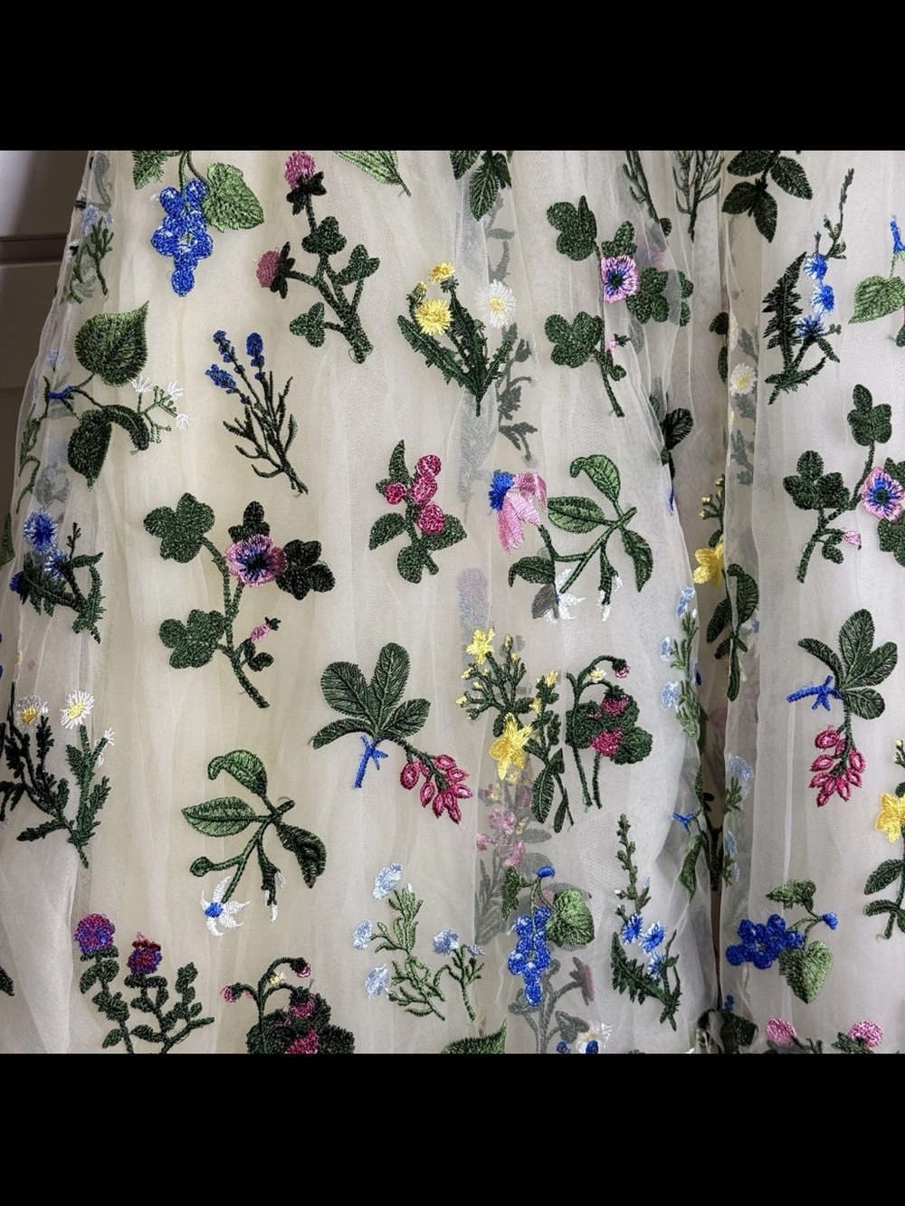 Ivy City Co Amora Dress Multicolor Floral Embroidered Tulle Prom Formal Gown NEW - Picture 12 of 16